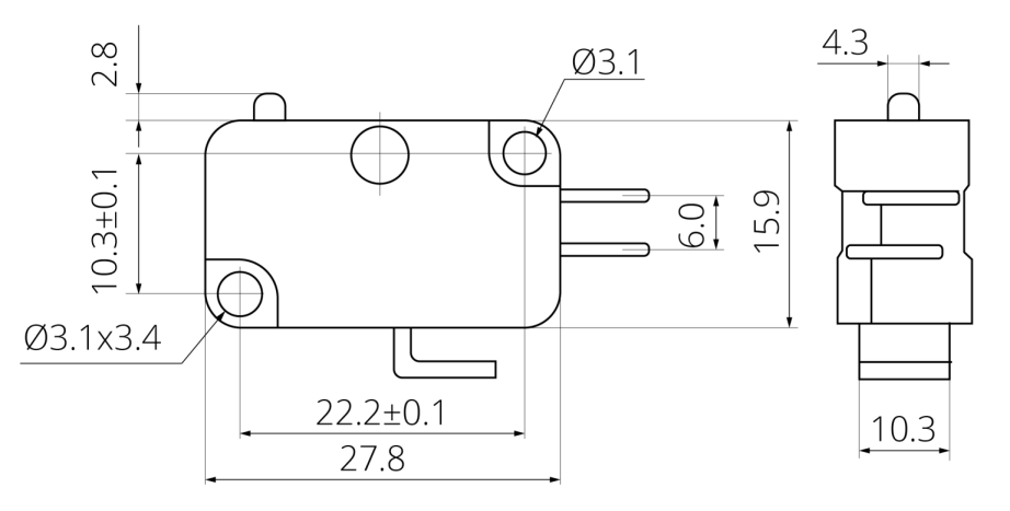 Микровыключатель V-153-1C25 