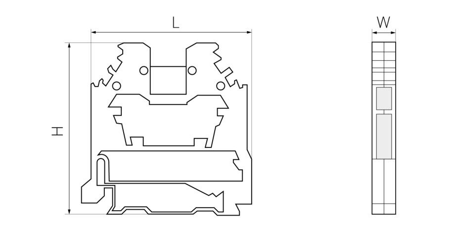Пластина торцевая P1/4