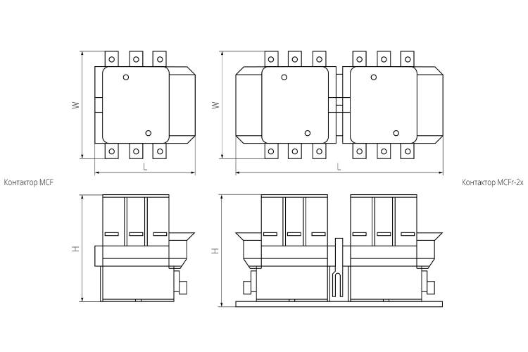 Контактор MCF-400А 230В TAKEL
