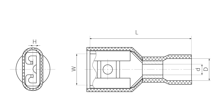 Коннектор плоский с полной изоляцией FDFD 5.5-250 (8) (разъем)