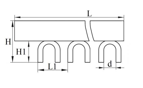 Шина соединительная U 4P/63A TAKEL