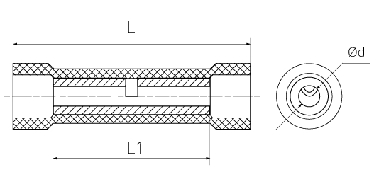 Гільза з'єднувальна з ізоляцією BV 5.5