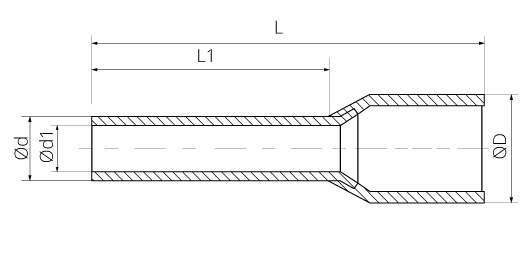 Наконечник трубчатий з ізоляцією 0.75/10 (500)