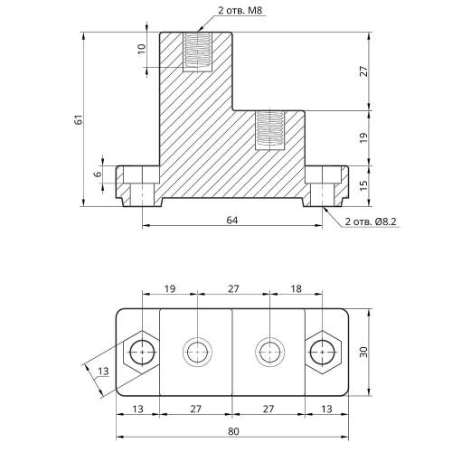 Изолятор CT2-25 без болтов