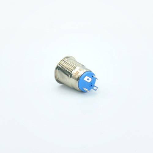 Кнопка металева КНМ-UL-12-HJ-E 9-24V 1NO висока 5A, зелений TAKEL