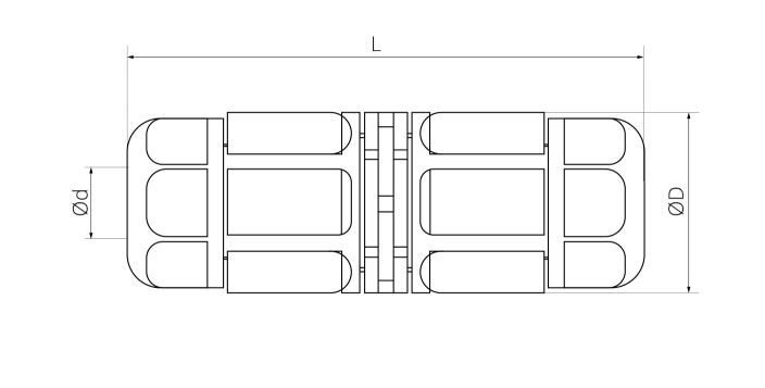 Конектор для кабелю L-20 IP-68 4 pin