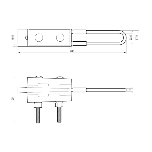 Зажим анкерный натяжной KW116 (4*25-70мм²)