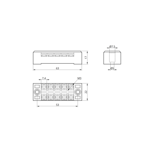 Клемна колодка TB- 1505