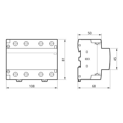 Контактор модульний КМ-6-100-40 100А 4NO TAKEL