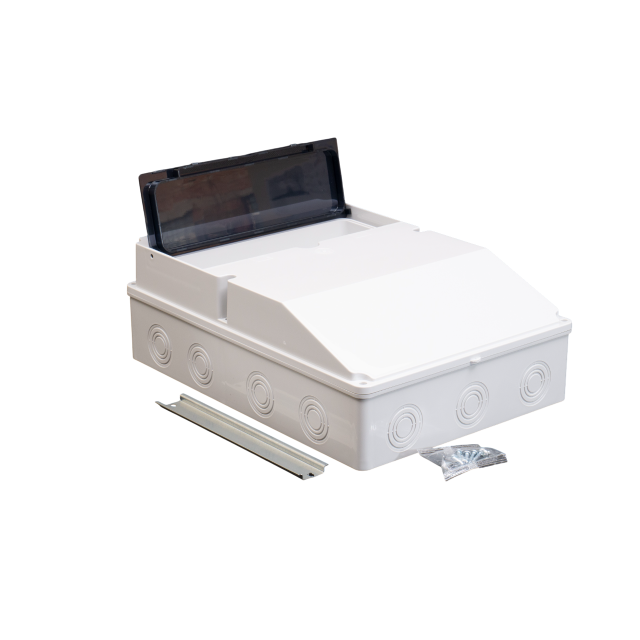Корпус (щит) на 13 модуля и 4 силовых разъёма 380x280x130мм IP54 TAKEL