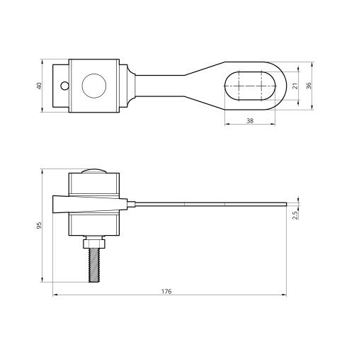Зажим анкерный натяжной KW161 (4×16-35мм2) TAKEL