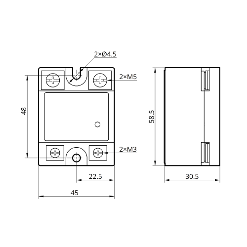 Реле твердотельное SSR-1 DA4860 60А TAKEL 