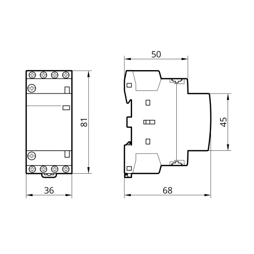 Контактор модульний КМ-2-20-22 20А 2NO+2NC TAKEL