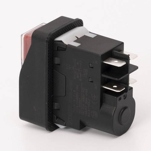 Пусковая электромагнитная кнопка ESSB-21BC 4pin, чорная рамка
