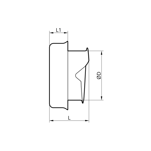Защитный наконечник для металорукава 32мм  (1.1/4