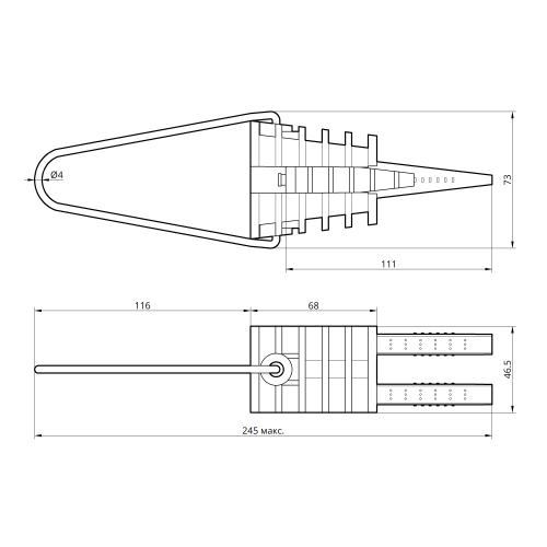 Зажим анкерный натяжной PA4/50 (16-50мм2) TAKEL