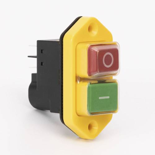 Пусковая электромагнитная кнопка ESSB-142YC 5pin, желтая рамка