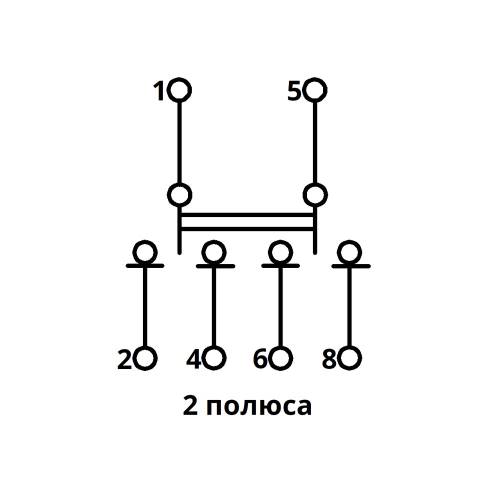 Переключатель нагрузки трехпозиционный SFM 2P 63A TAKEL