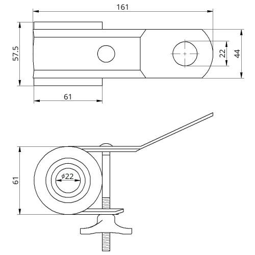 Зажим подвесной PS470 (4×50-70мм2) TAKEL