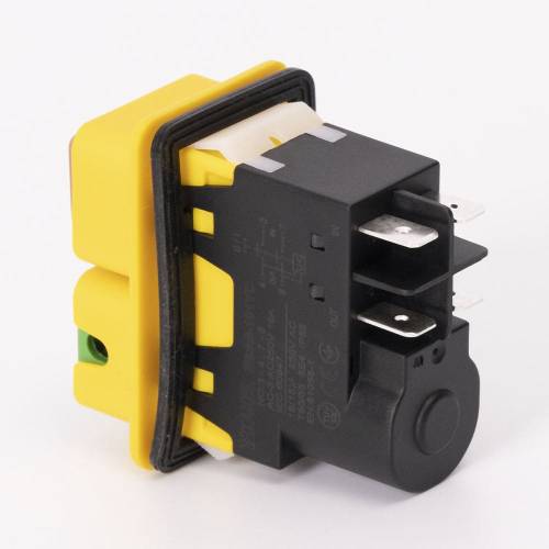 Пусковая электромагнитная кнопка ESSB-101YC 4pin, желтая рамка