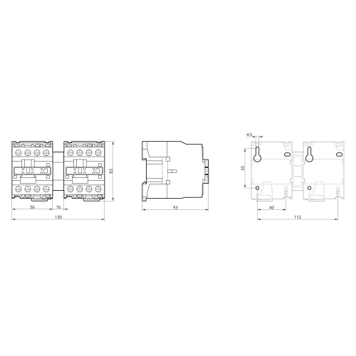 Контактор КМІr 2x2-25-10 25А 230В 2NO реверс