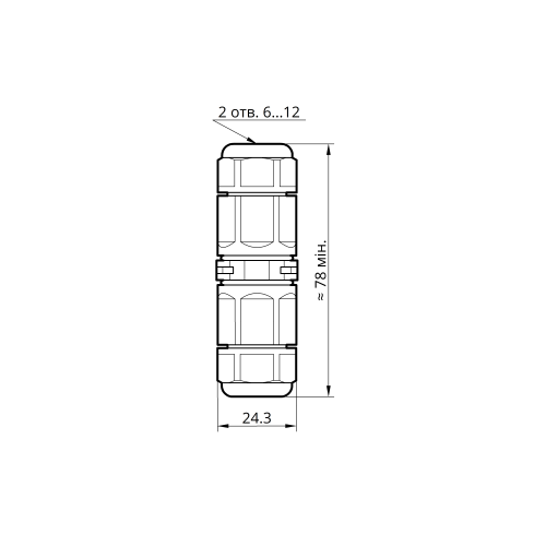 Коннектор K25 5pin IP68 TAKEL