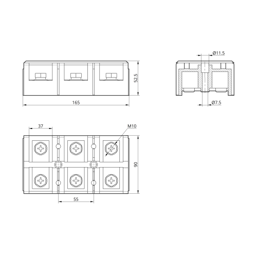 Клеммная колодка TC-4003 CU TAKEL