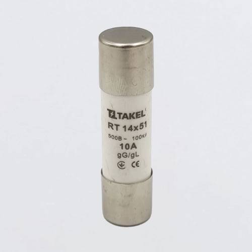 Плавка вставка запобіжника RT 14х51 10А TAKEL