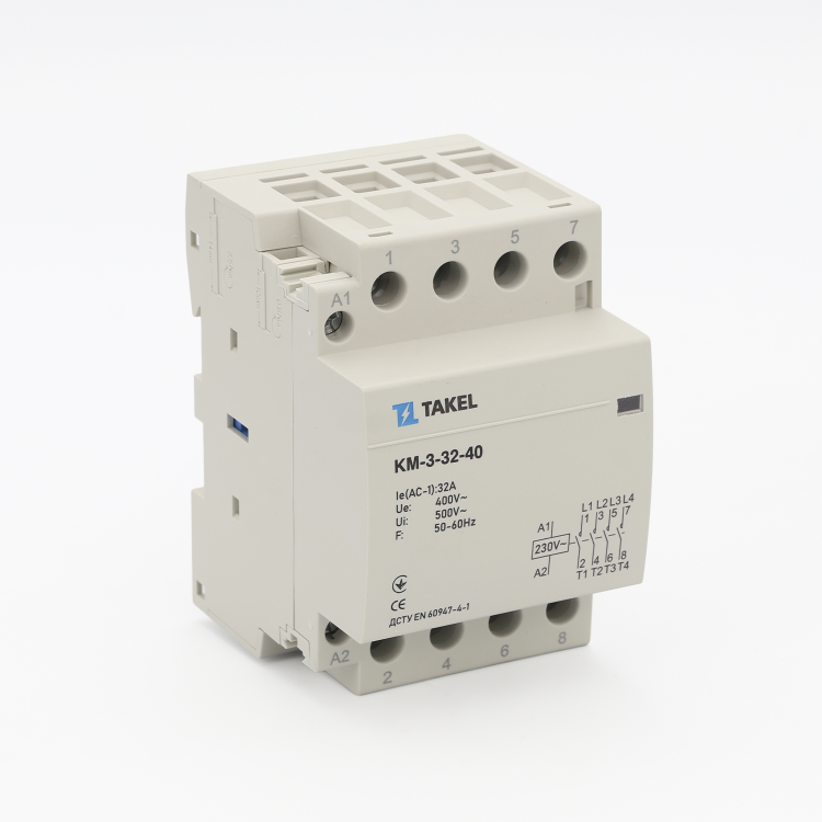 Контактор модульный КМ-3-32-40 32А 4NO TAKEL