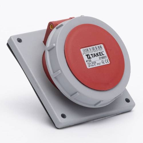 Розетка стационарная внутренняя 4152 16А 400В 3Р+N+Е IP67 Argent TAKEL