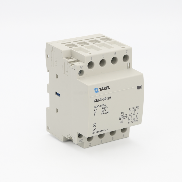 Контактор модульный КМ-3-32-22 32А 2NO+2NC TAKEL