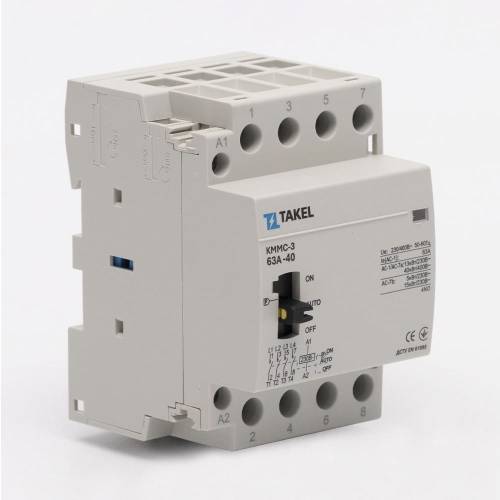 Контактор модульний з ручним керуванням КММС-3-63-40 63А 4NO TAKEL