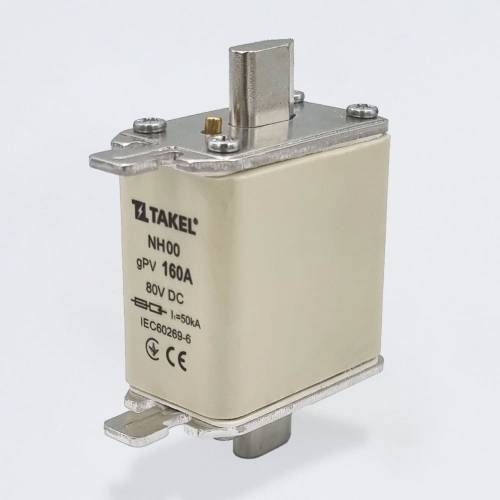 Плавкая вставка предохранителя NH00 160А 80V DC TAKEL