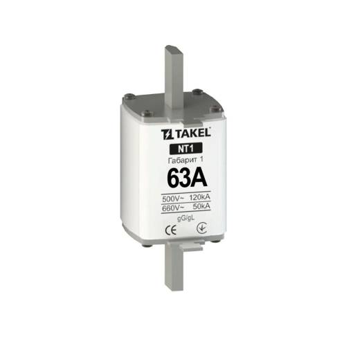 Плавкая вставка предохранителя NT1 63А TAKEL