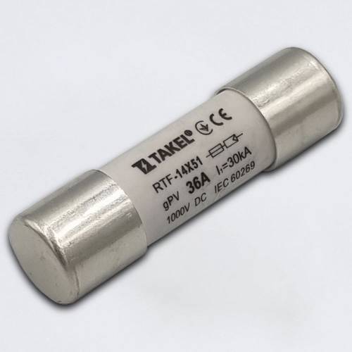 Плавкая вставка предохранителя RTF 14х51 36А 1000V DC 30kA TAKEL