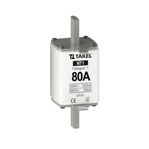 Плавкая вставка предохранителя NT1 80А TAKEL 