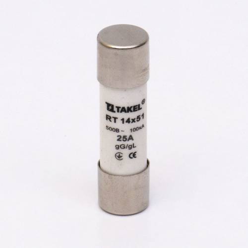 Плавка вставка запобіжника RT 14х51 25А TAKEL