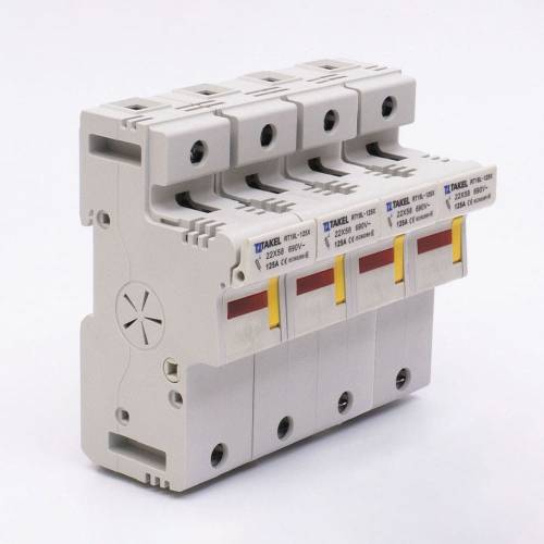 Тримач плавкого запобіжника RT18L-125X 4Р 125А типорозмір 22x58 TAKEL 