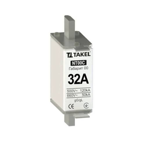 Плавка вставка запобіжника NT00С 32А TAKEL 
