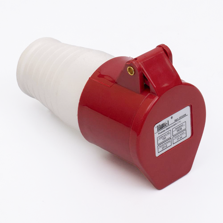 Розетка переносна 214 16А 380В 3Р+Е IP44 TAKEL