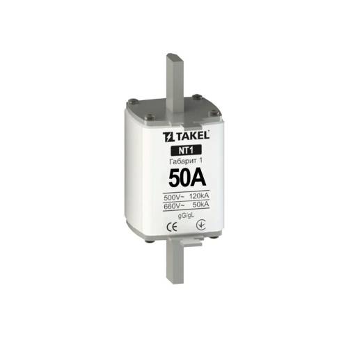 Плавка вставка запобіжника NT1 50А TAKEL 