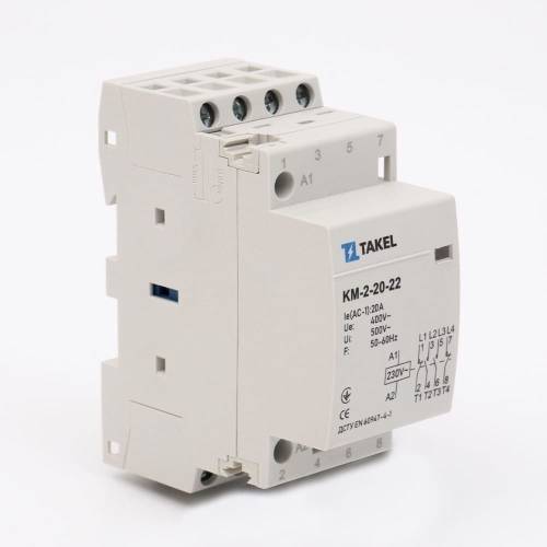 Контактор модульний КМ-2-20-22 20А 2NO+2NC TAKEL
