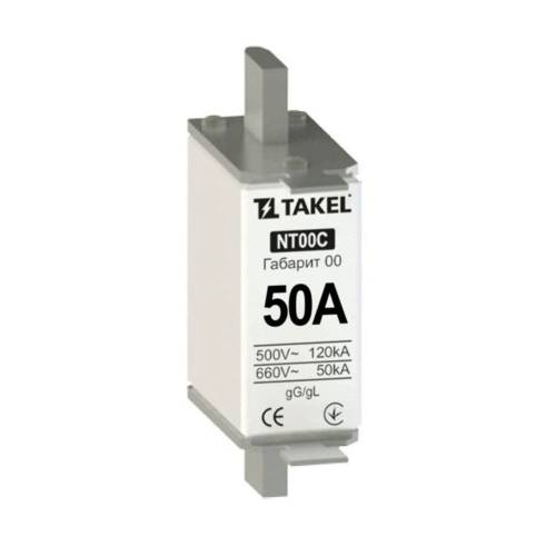 Плавка вставка запобіжника NT00С 50А TAKEL 