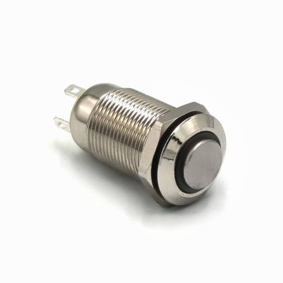 Кнопка металева КНМ-12-HJ-E 220V 1NO висока, червоний TAKEL