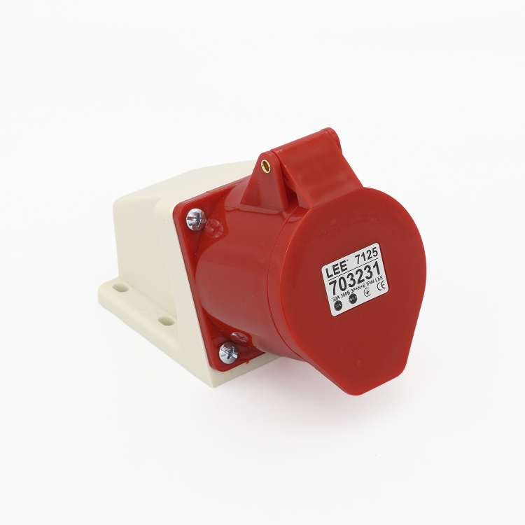 Розетка стаціонарна наружная 7125 32А 380В 3Р+N+Е IP44 LEE
