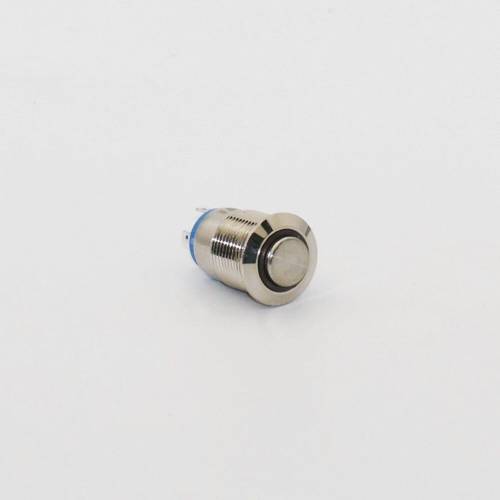 Кнопка металева КНМ-UL-12-HJ-E 9-24V 1NO висока 5A, зелений TAKEL
