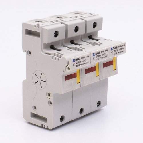 Тримач плавкого запобіжника RT18L-125X 3Р 125А типорозмір 22x58 TAKEL