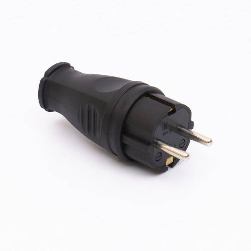 Вилка каучуковая прямая 405 2Р+РЕ IP44 LEE