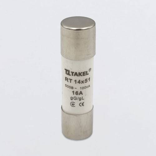 Плавка вставка запобіжника RT 14х51 16А TAKEL
